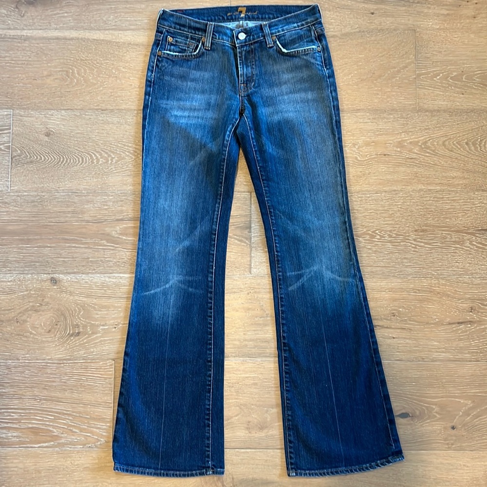 7 For All Mankind Mid Rise Bootcut Jeans Size 28